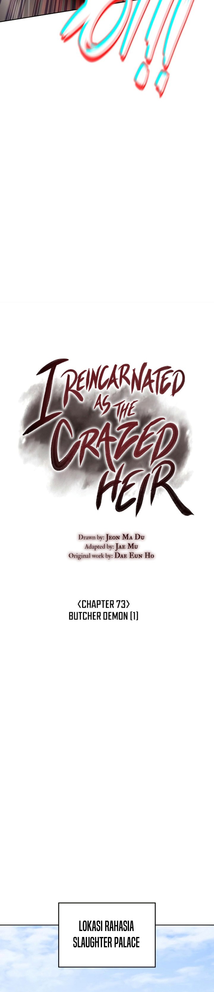 I Reincarnated As the Crazed Heir Chapter 73