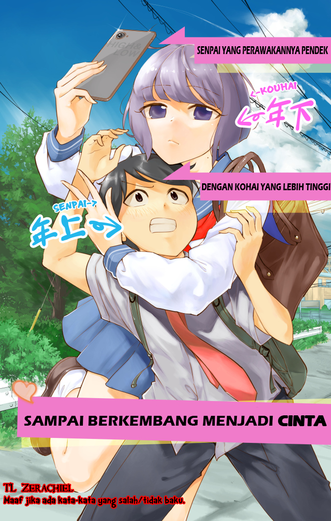 Until The Tall Kouhai (Girl) and the Short Senpai (Boy) Develops a Romance Chapter 01