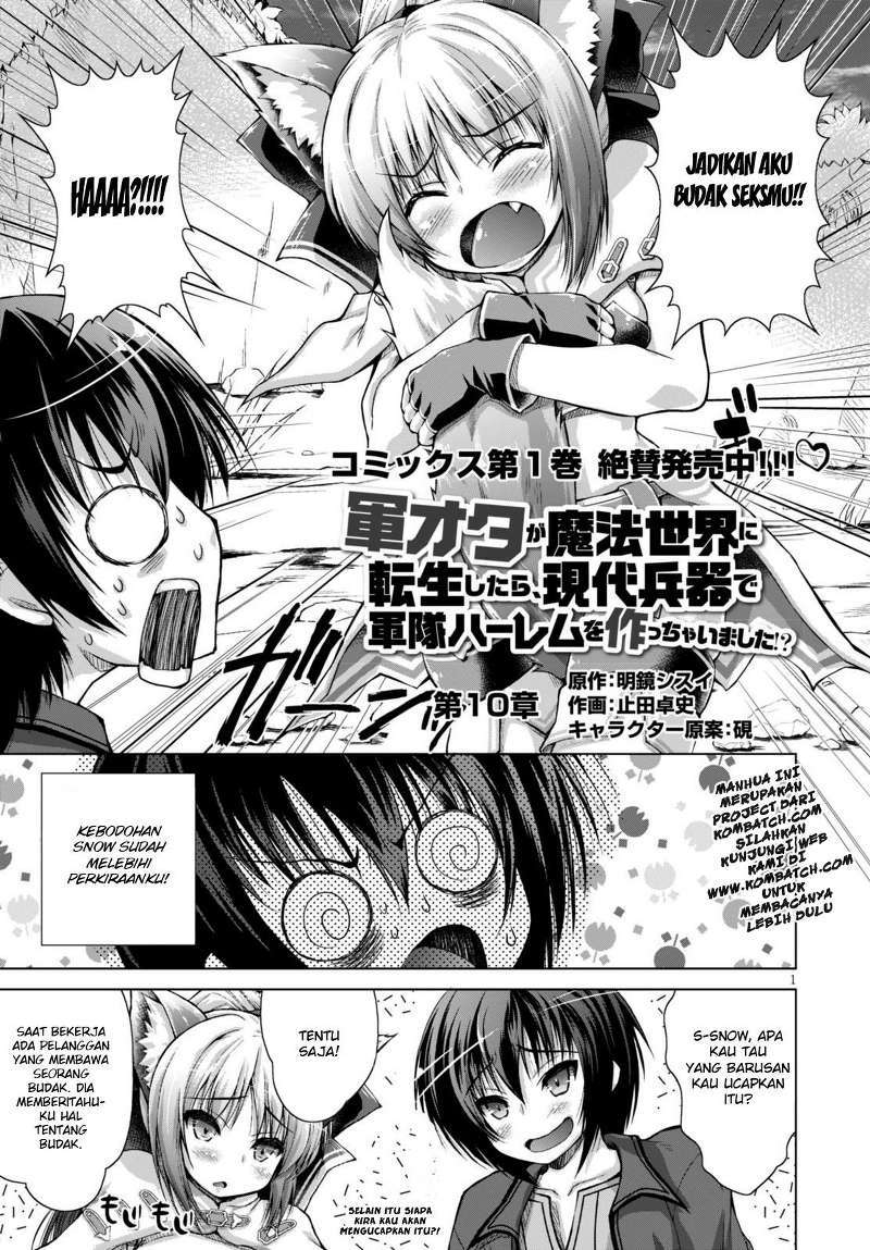 Gunota ga Mahou Sekai ni Tensei Shitara, Gendai Heiki de Guntai Harem o Tsukucchaimashita!? Chapter 10