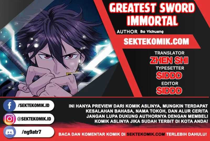 Greatest Sword Immortal Chapter 77