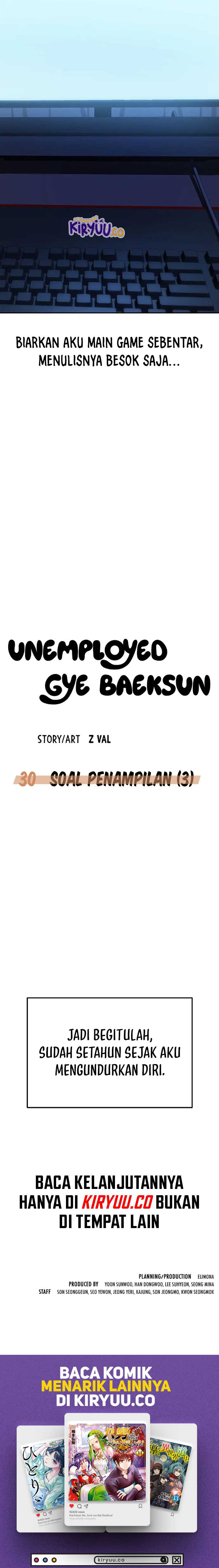 Unemployed Gye Baek Soon Chapter 30