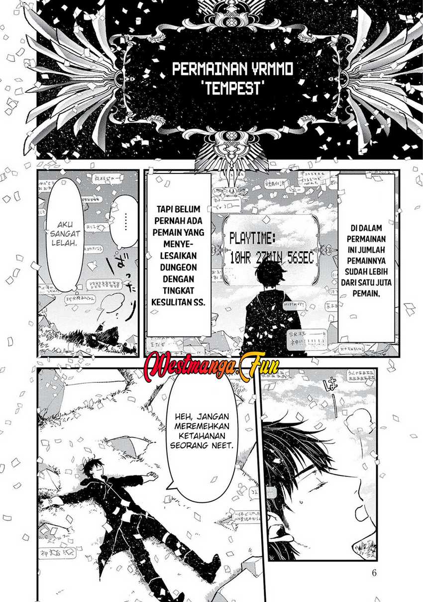 Ore, Yuusha janai desu kara. – VR Sekai no Chouten ni Kunrin Seshi Otoko. Tenseishi, Level 1 no Mushoku kara Restart suru Chapter 01