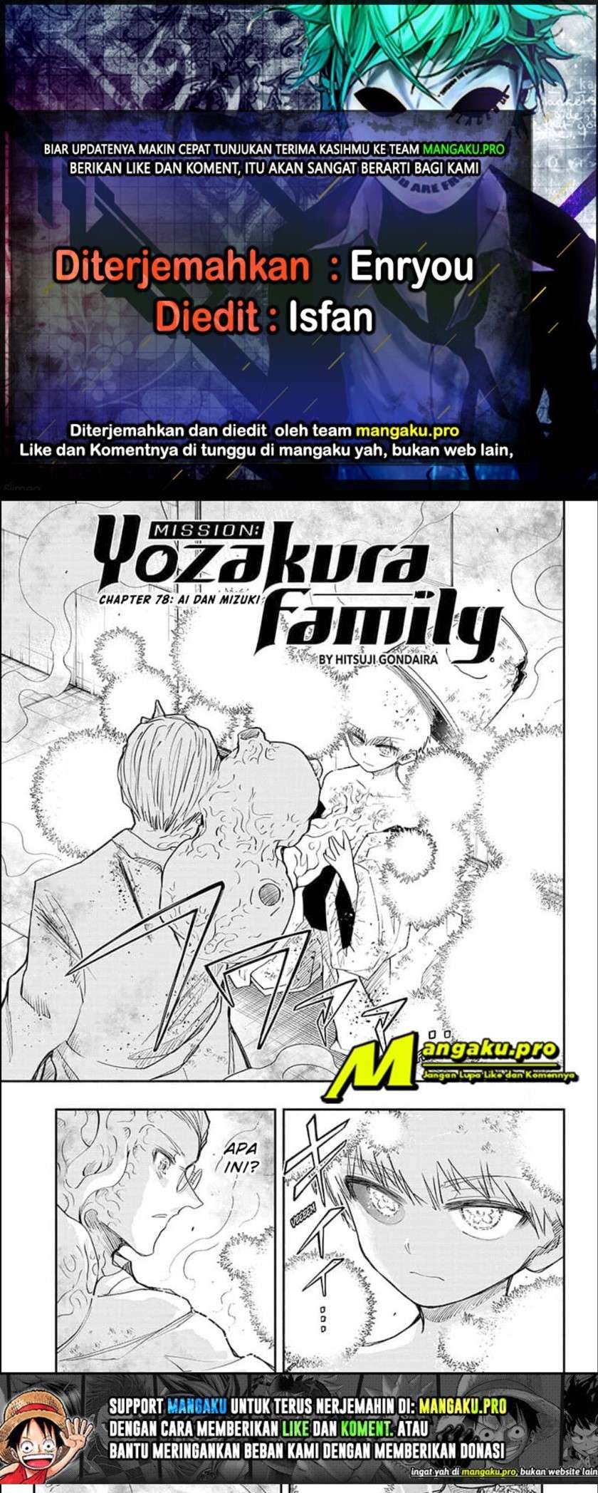 Mission: Yozakura Family Chapter 78