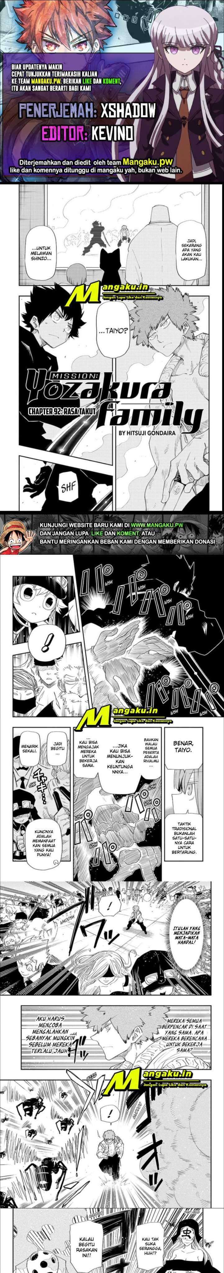 Mission: Yozakura Family Chapter 92