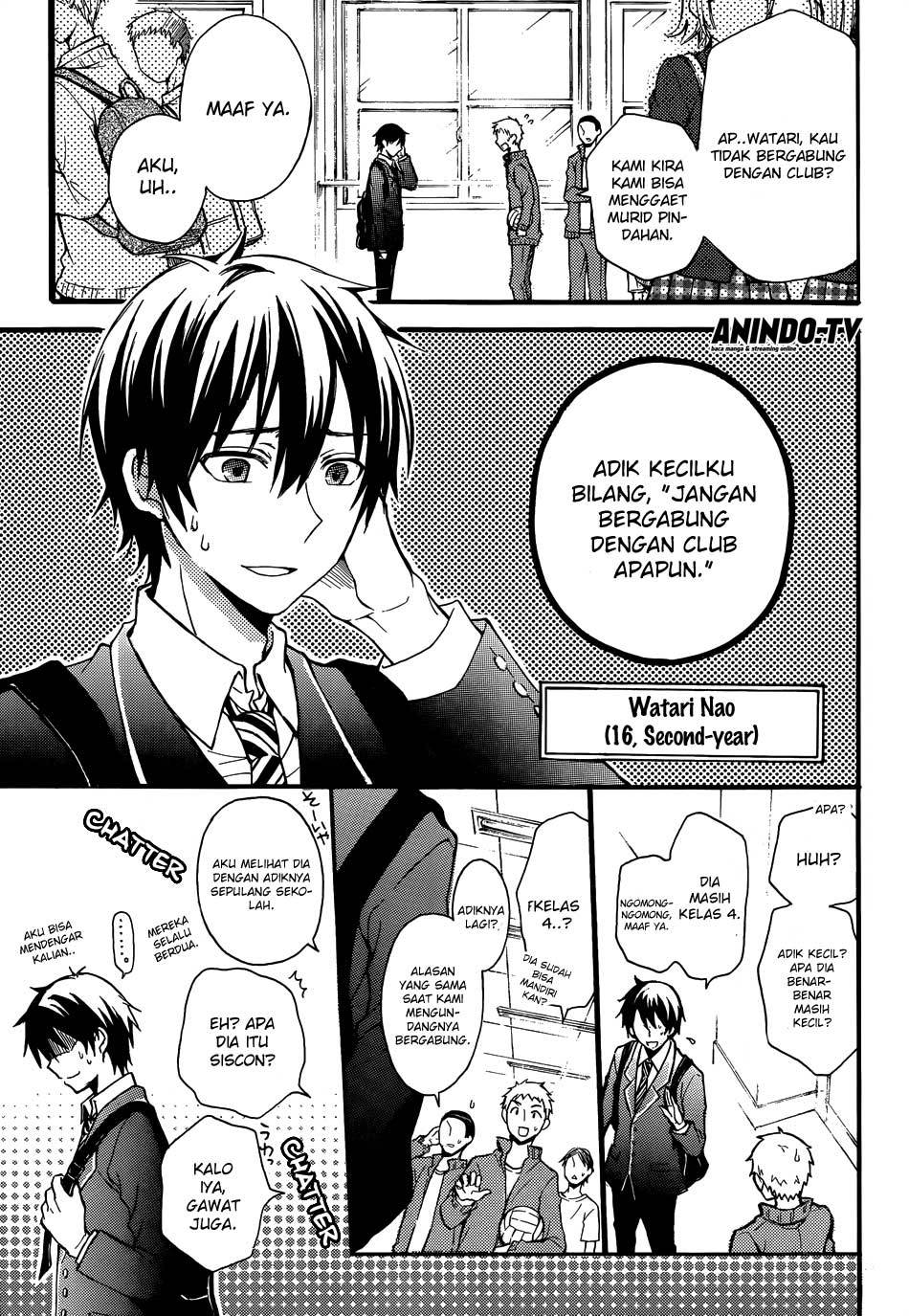 Watari-kun no xx ga Houkai Sunzen Chapter 01