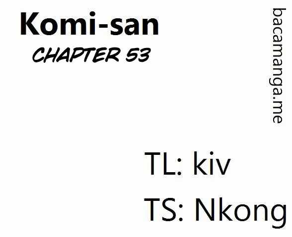 Komi san wa Komyushou Desu Chapter 53