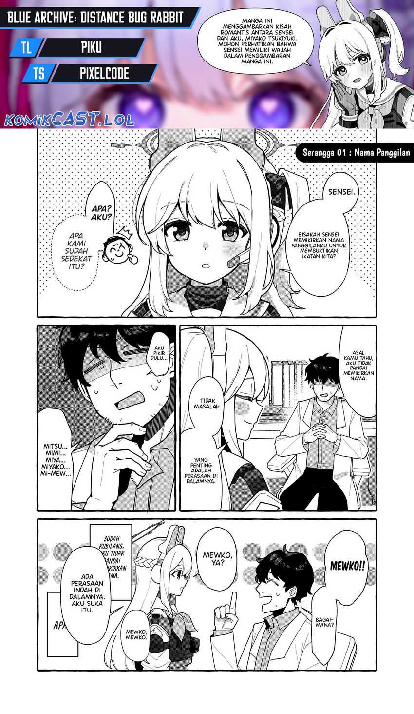 Blue Archive: Distance Bug Rabbit Chapter 01
