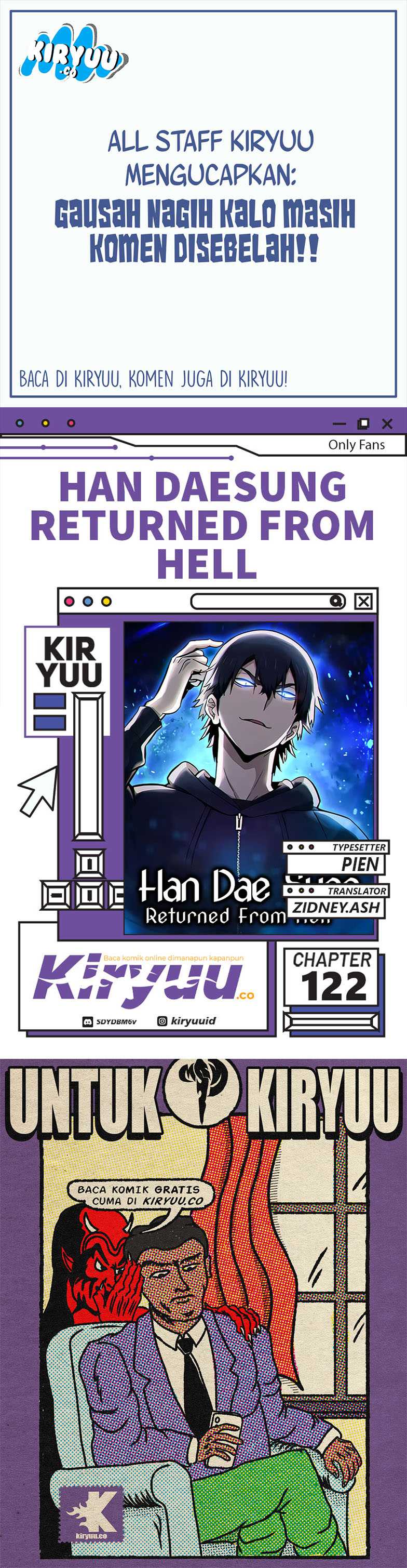 Han Dae Sung Returned From Hell Chapter 122