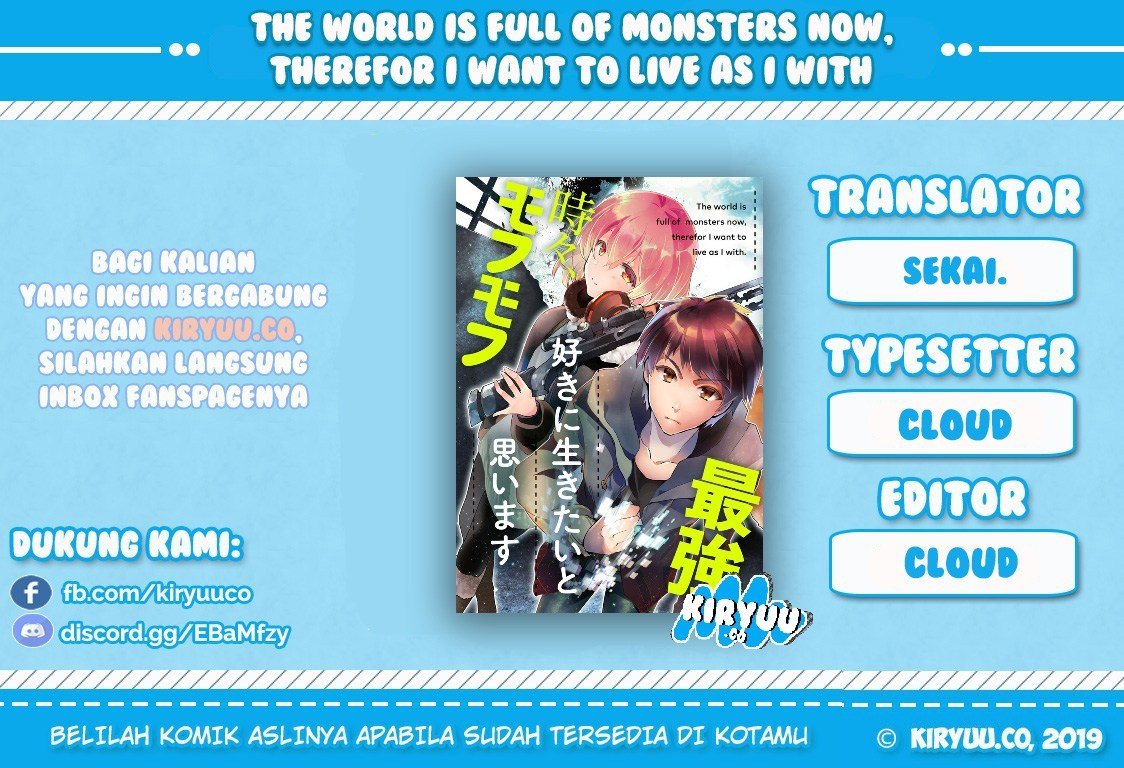 Monster ga Afureru Sekai ni Natta Node, Suki ni Ikitai to Omoimasu Chapter 01