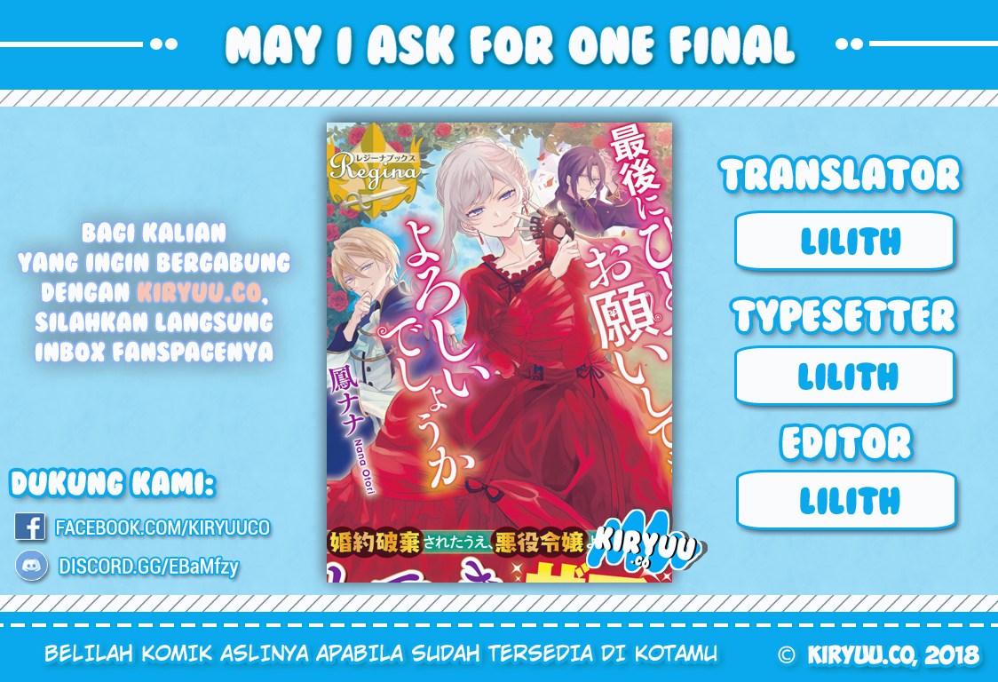 May I Ask for One Final Thing? Chapter 01