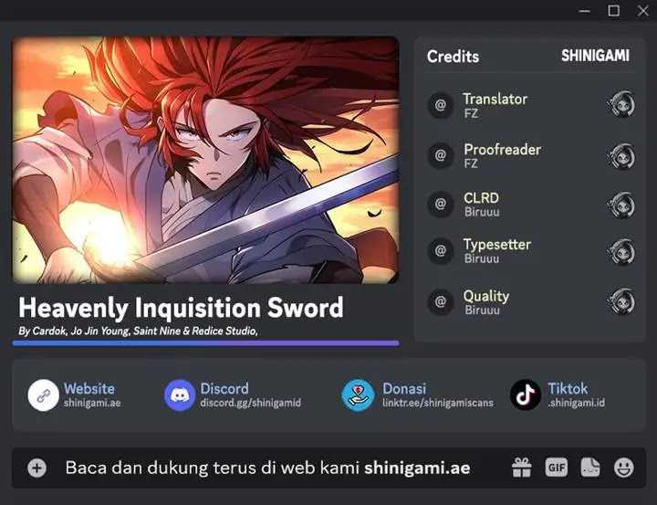 Heavenly Inquisition Sword Chapter 120